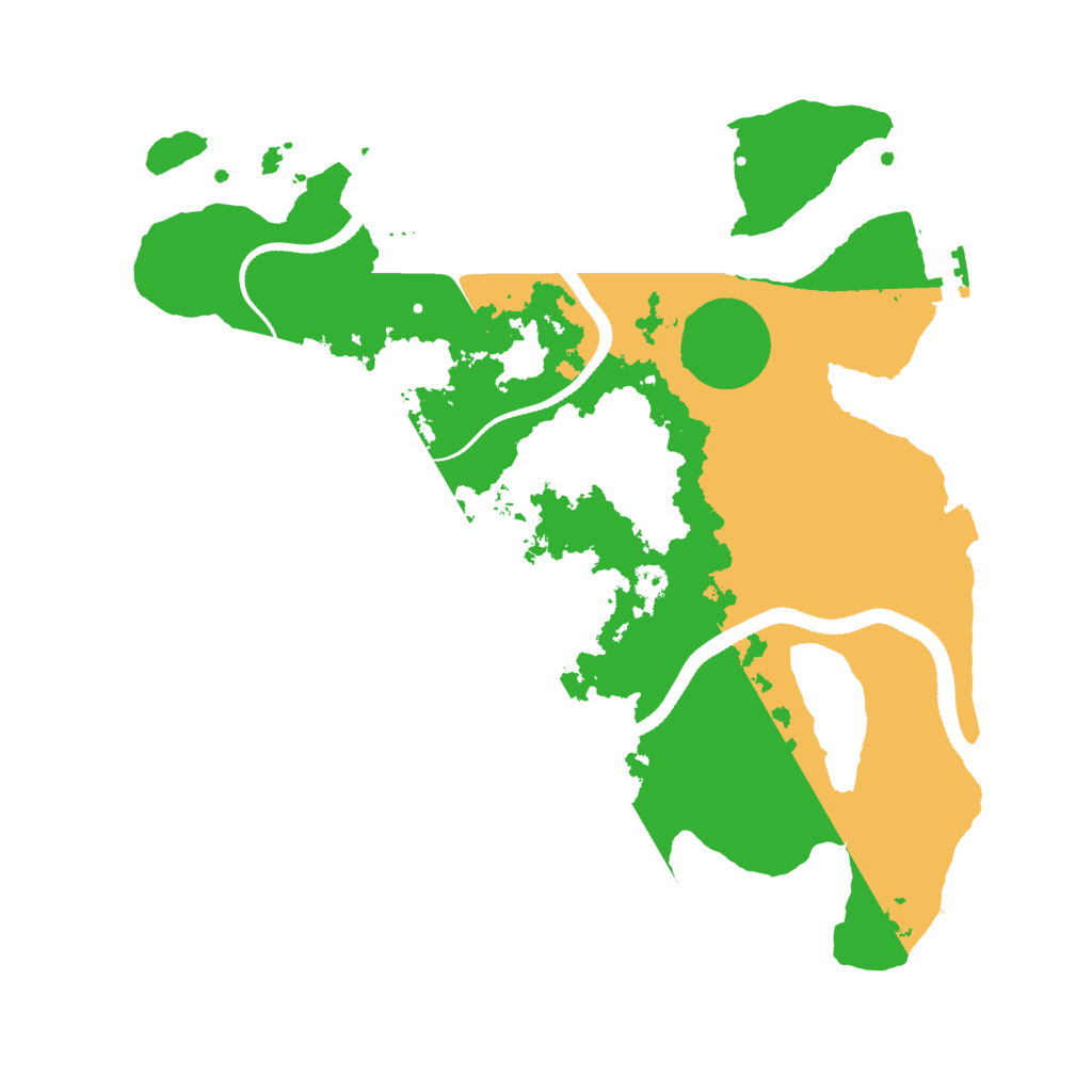 Biome Rust Map: Procedural Map, Size: 3250, Seed: 90213745
