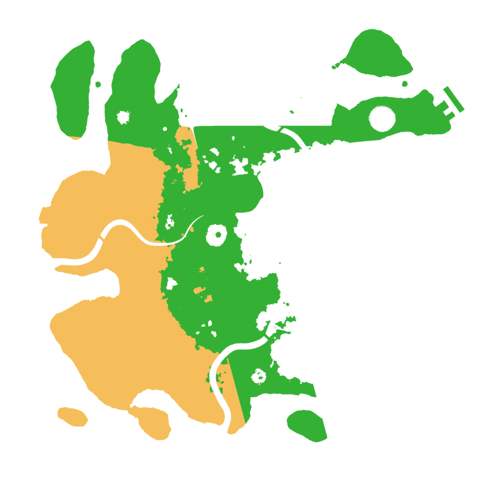 Biome Rust Map: Procedural Map, Size: 3500, Seed: 2043286004