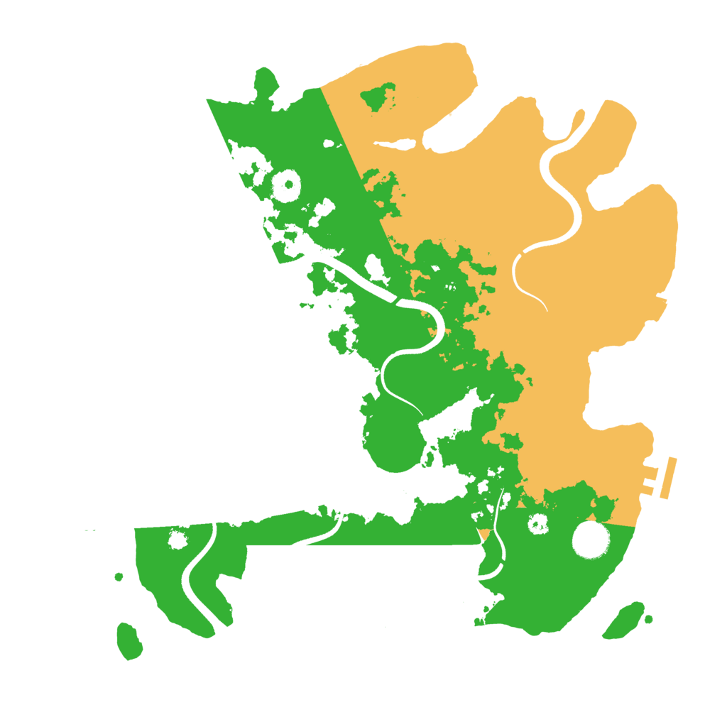 Biome Rust Map: Procedural Map, Size: 3500, Seed: 1423886791