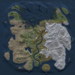 Thumbnail Rust Map: Procedural Map, Size: 4000, Seed: 178045670, 15 Monuments