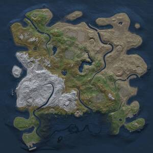 Thumbnail Rust Map: Procedural Map, Size: 4250, Seed: 1817695273, 17 Monuments
