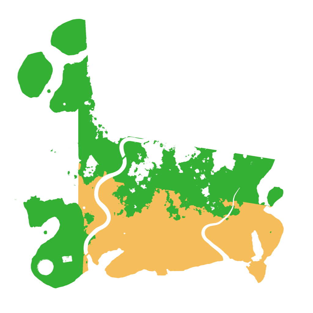 Biome Rust Map: Procedural Map, Size: 3500, Seed: 1973745