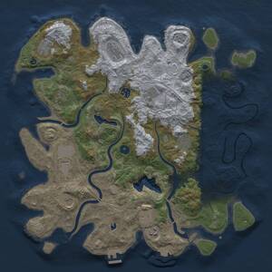 Thumbnail Rust Map: Procedural Map, Size: 4250, Seed: 769270274, 16 Monuments