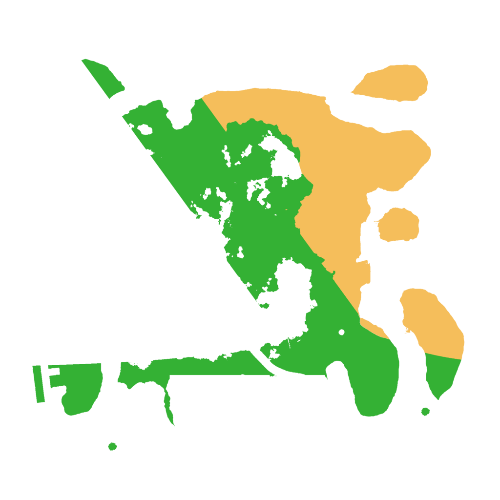 Biome Rust Map: Procedural Map, Size: 2500, Seed: 288987545