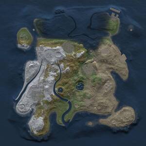 Thumbnail Rust Map: Procedural Map, Size: 2800, Seed: 913822160, 11 Monuments