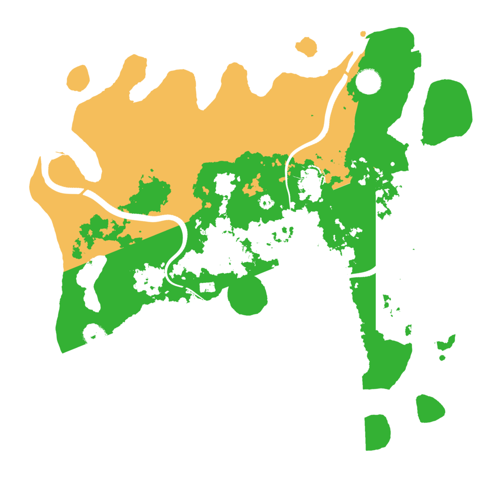 Biome Rust Map: Procedural Map, Size: 3500, Seed: 2032035033