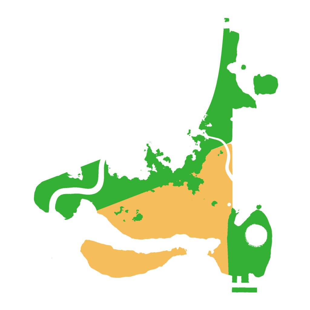 Biome Rust Map: Procedural Map, Size: 2500, Seed: 744306403
