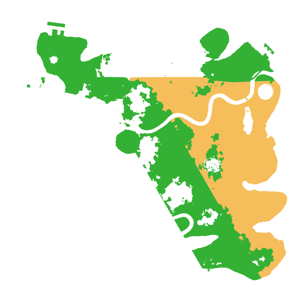 Biome Rust Map: Procedural Map, Size: 3500, Seed: 2603201