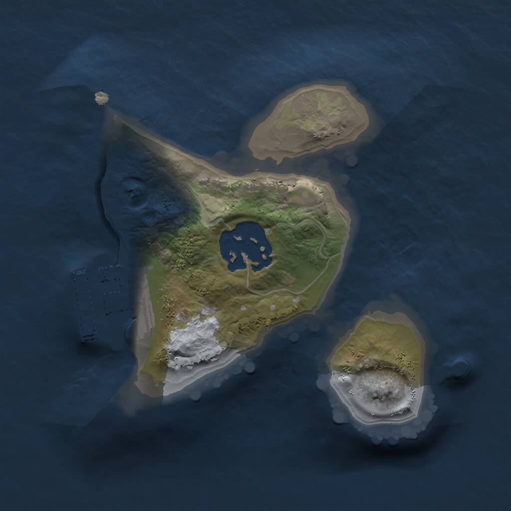 Rust Map: Procedural Map, Size: 1500, Seed: 5131564, 3 Monuments