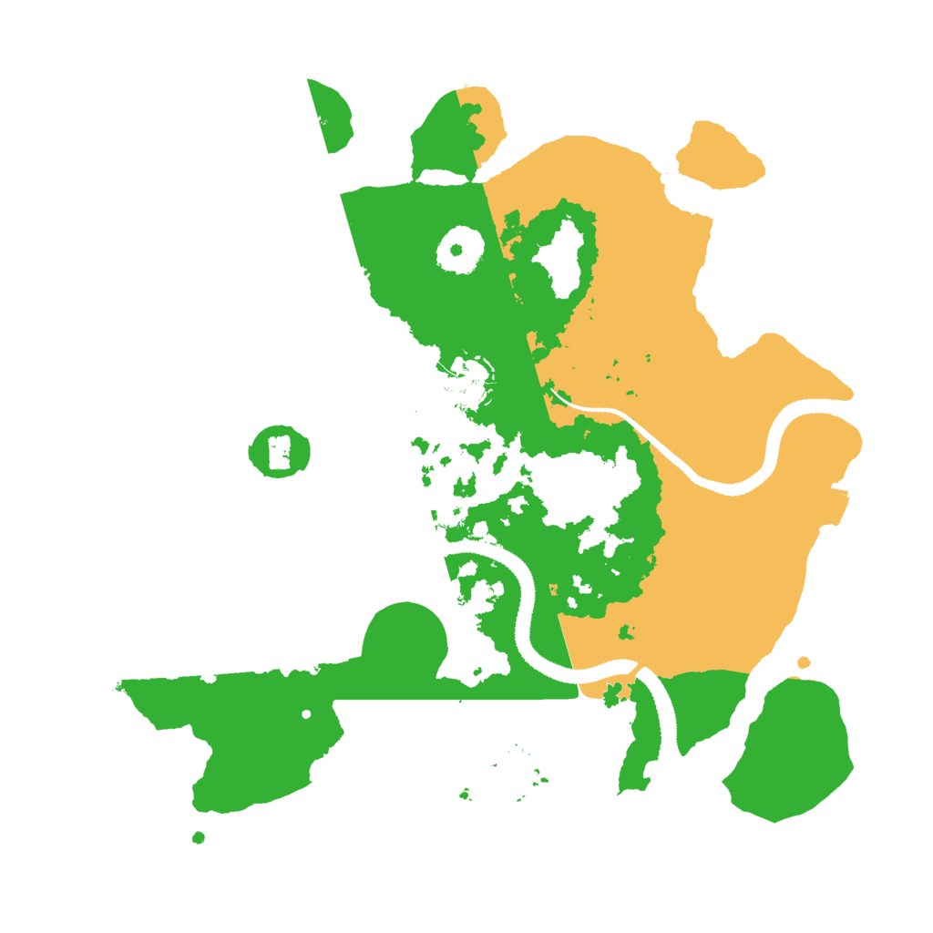 Biome Rust Map: Procedural Map, Size: 3000, Seed: 63837