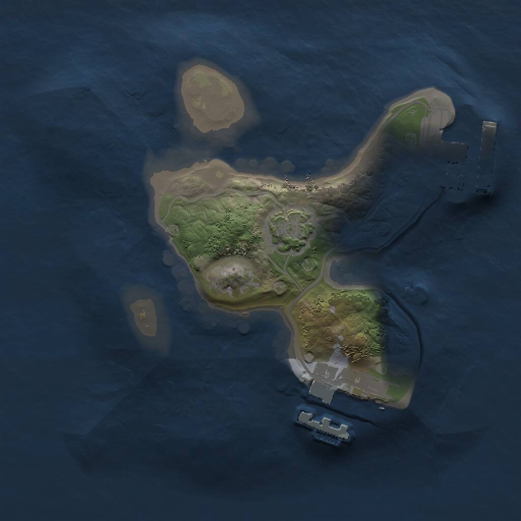Rust Map: Procedural Map, Size: 1500, Seed: 1571905110, 4 Monuments