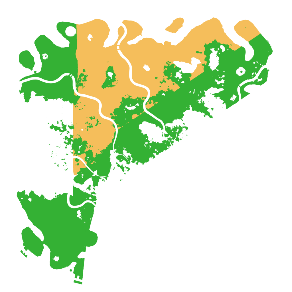 Biome Rust Map: Procedural Map, Size: 5000, Seed: 1223879539