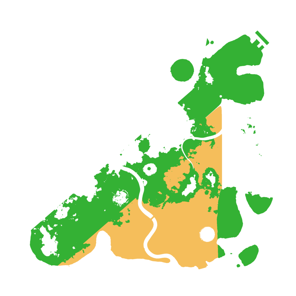 Biome Rust Map: Procedural Map, Size: 3500, Seed: 145674
