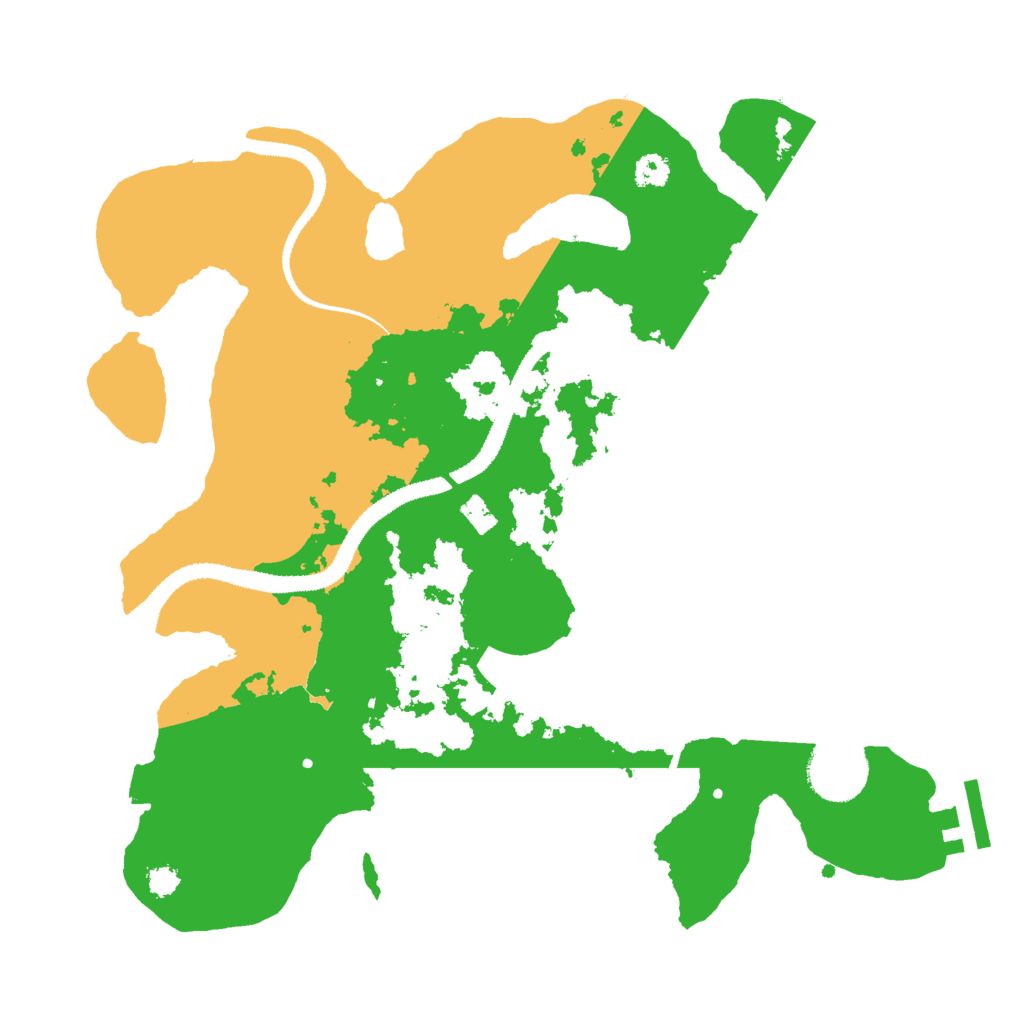 Biome Rust Map: Procedural Map, Size: 3000, Seed: 41234242