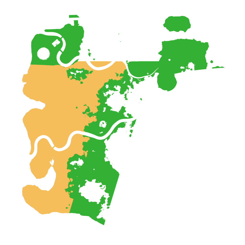 Biome Rust Map: Procedural Map, Size: 3500, Seed: 263825495