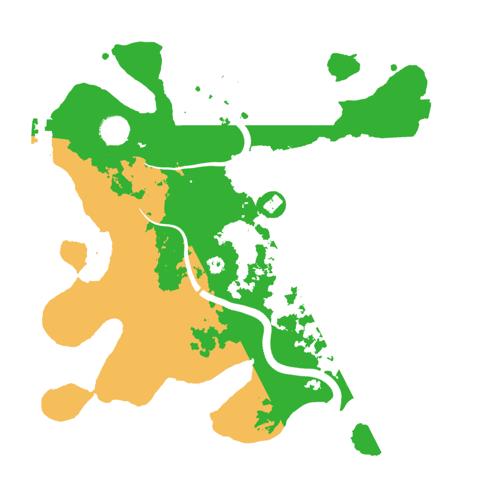 Biome Rust Map: Procedural Map, Size: 3000, Seed: 780428317