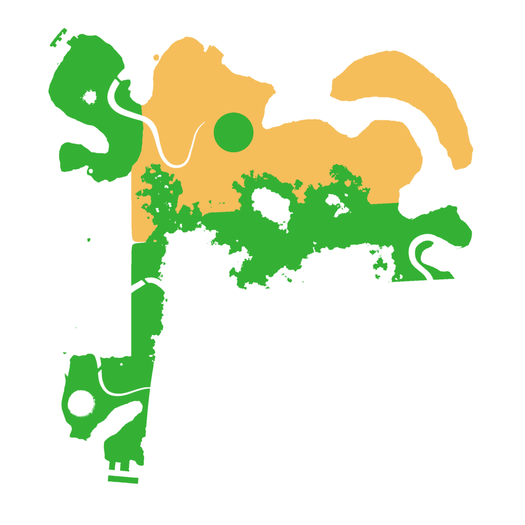 Biome Rust Map: Procedural Map, Size: 3500, Seed: 726513359