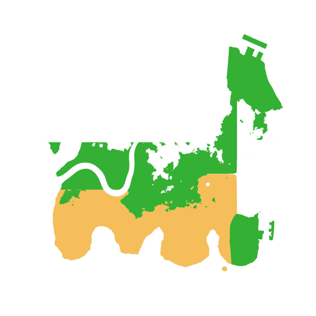 Biome Rust Map: Procedural Map, Size: 2500, Seed: 774217492