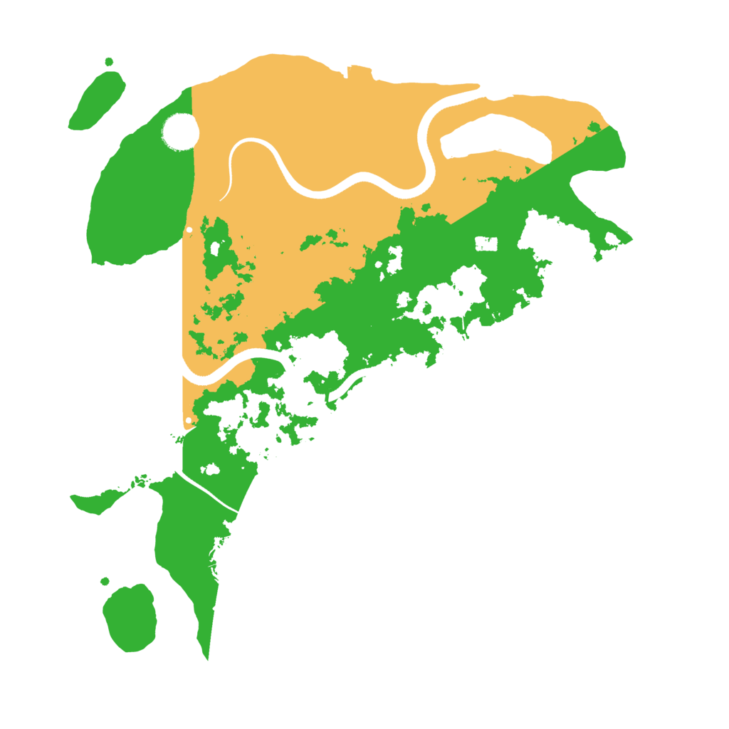 Biome Rust Map: Procedural Map, Size: 3500, Seed: 648280