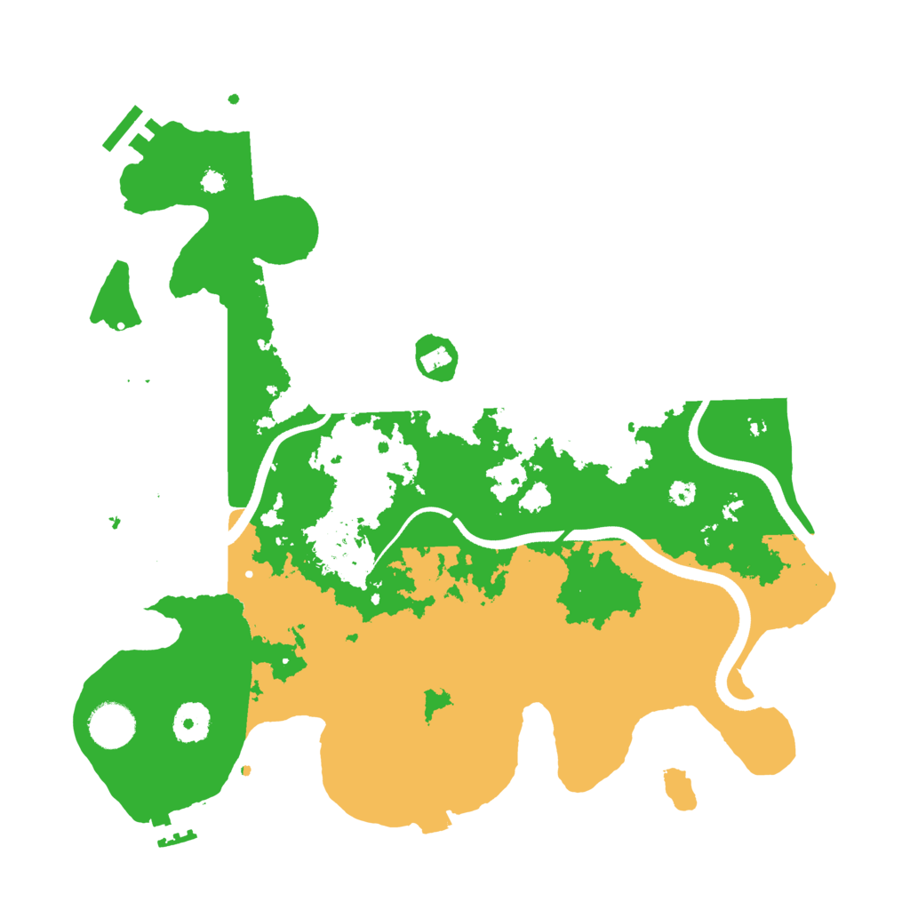 Biome Rust Map: Procedural Map, Size: 3500, Seed: 36651