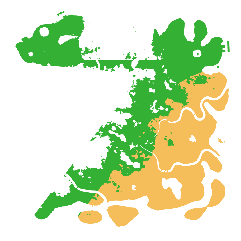 Biome Rust Map: Procedural Map, Size: 4500, Seed: 131125365