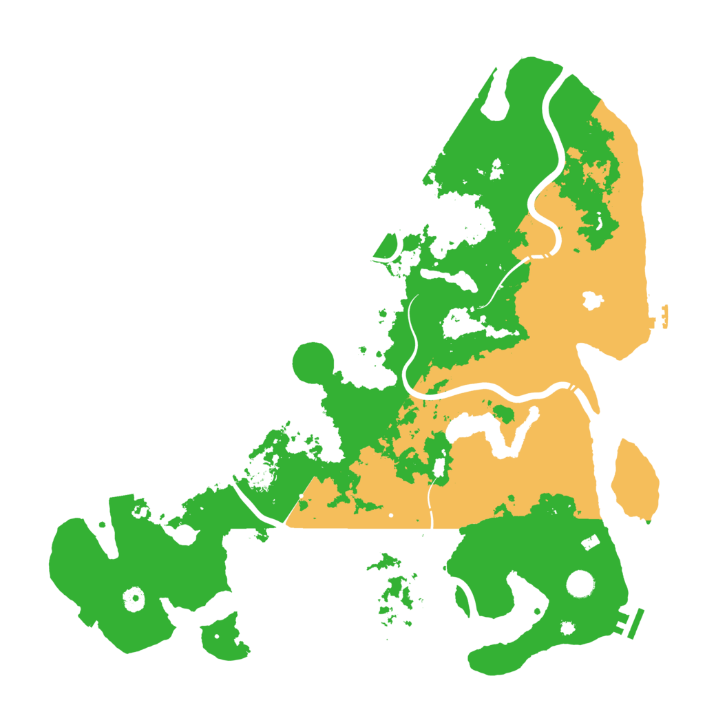 Biome Rust Map: Procedural Map, Size: 4500, Seed: 935997366