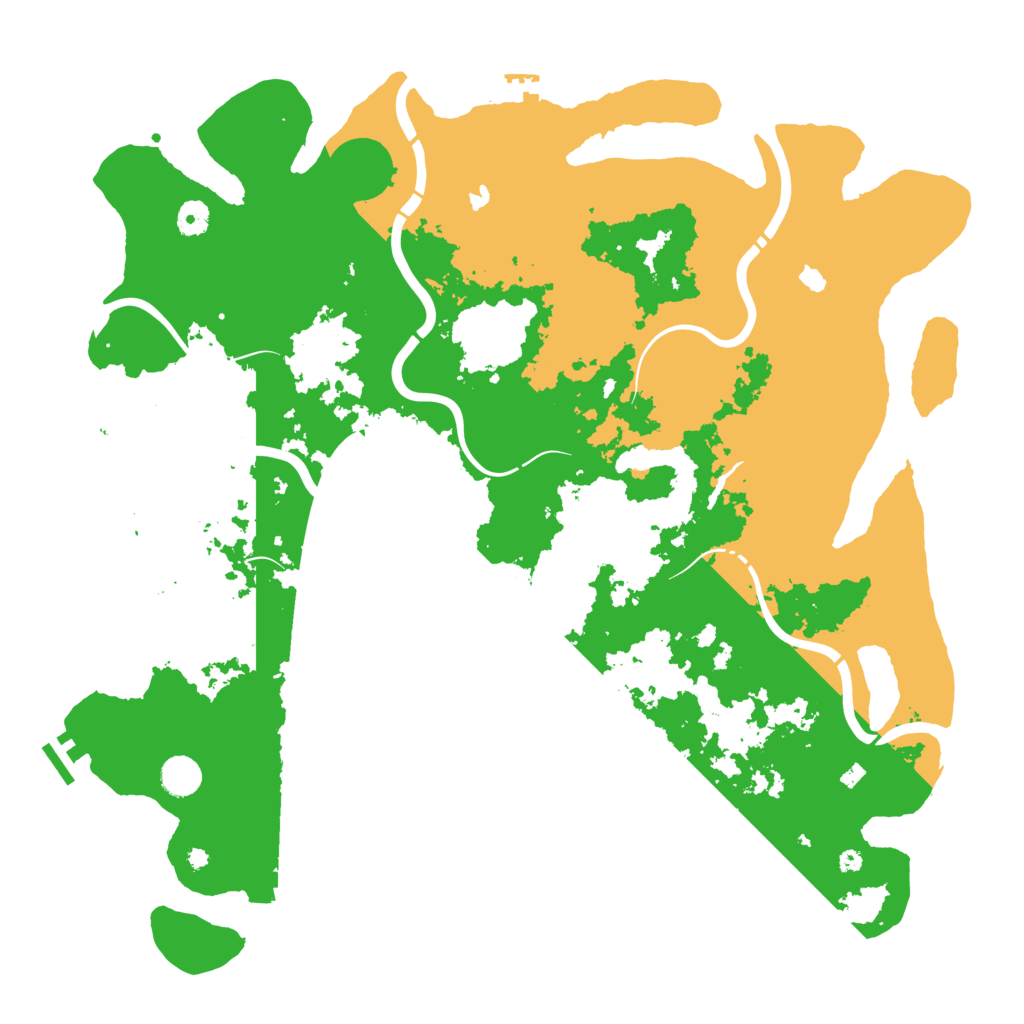 Biome Rust Map: Procedural Map, Size: 4500, Seed: 2007107357