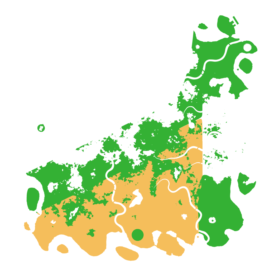 Biome Rust Map: Procedural Map, Size: 6000, Seed: 1411442593