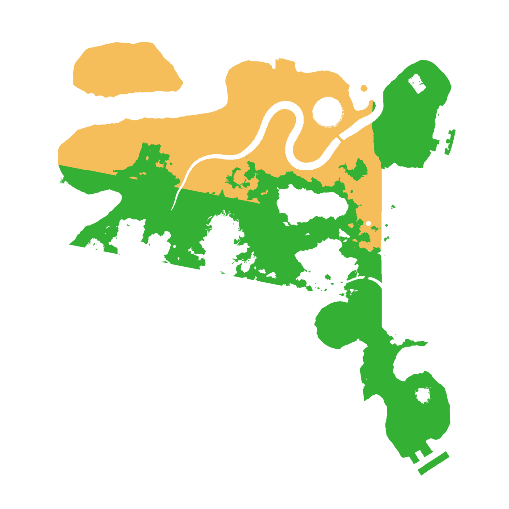 Biome Rust Map: Procedural Map, Size: 3000, Seed: 8651