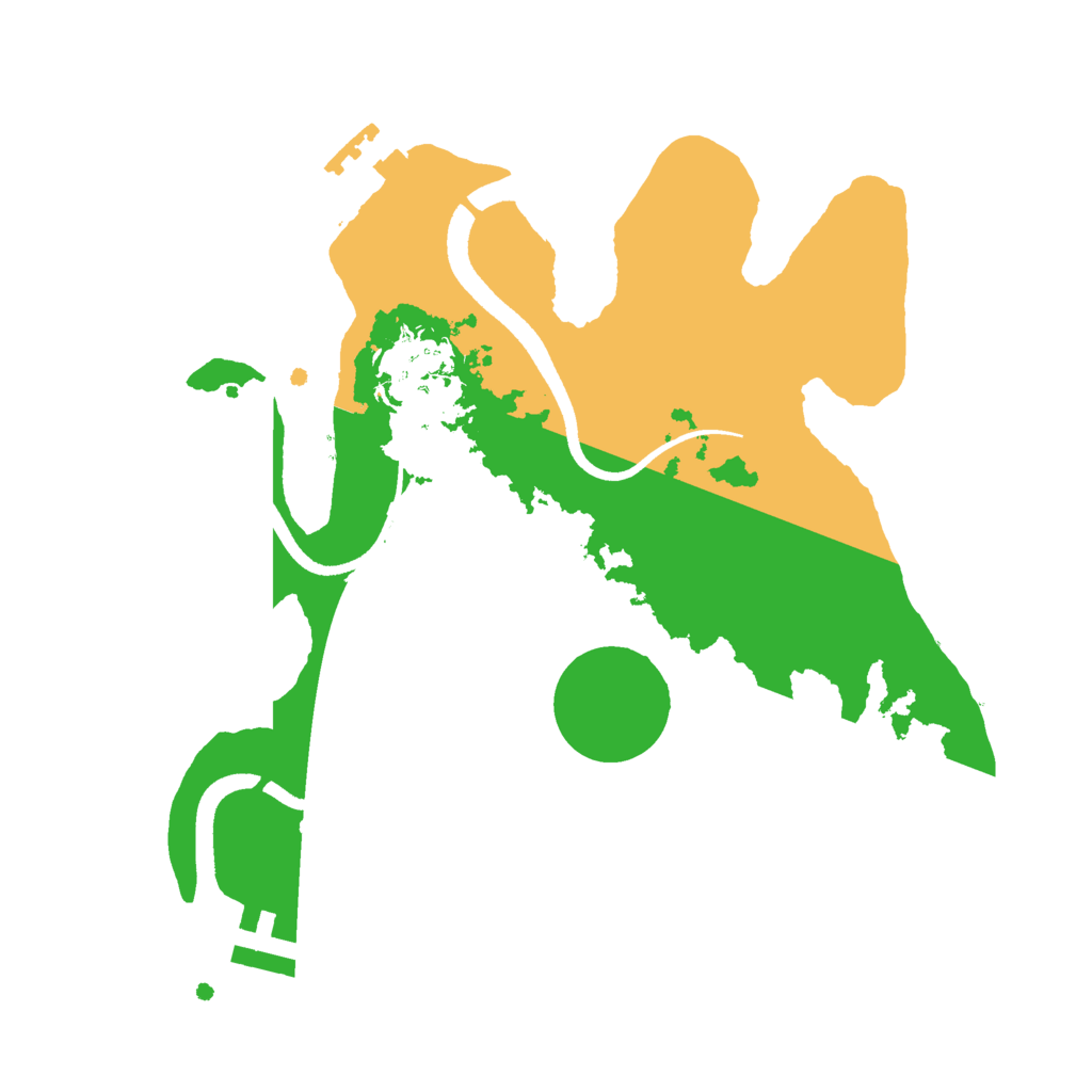 Biome Rust Map: Procedural Map, Size: 2500, Seed: 824714674