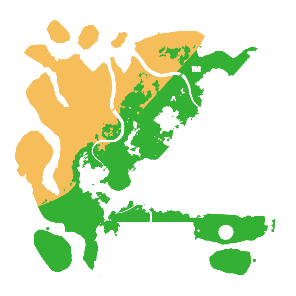 Biome Rust Map: Procedural Map, Size: 3500, Seed: 7737799