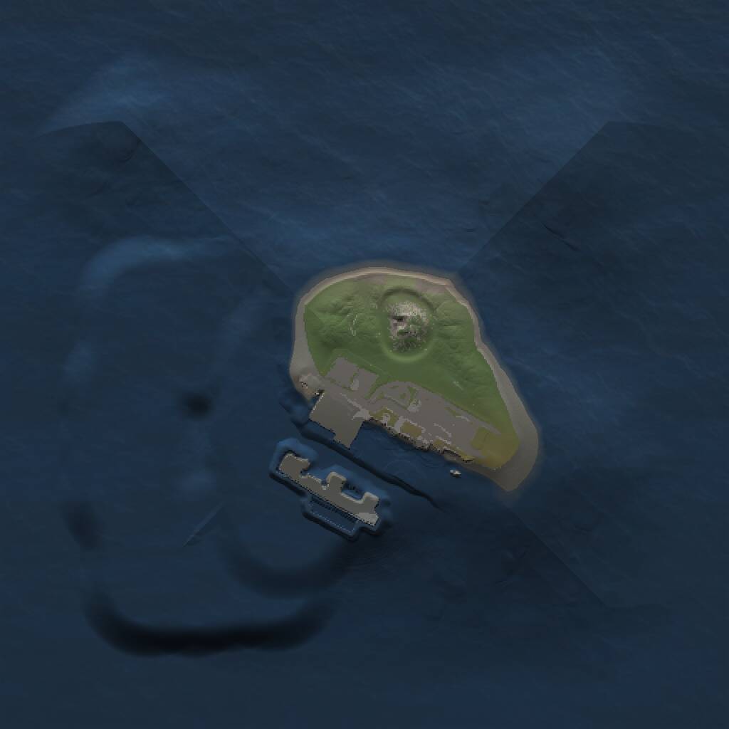 Rust Map: Procedural Map, Size: 1000, Seed: 1025208529, 2 Monuments