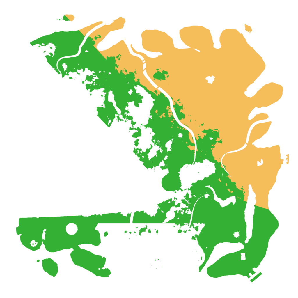 Biome Rust Map: Procedural Map, Size: 4500, Seed: 371635960