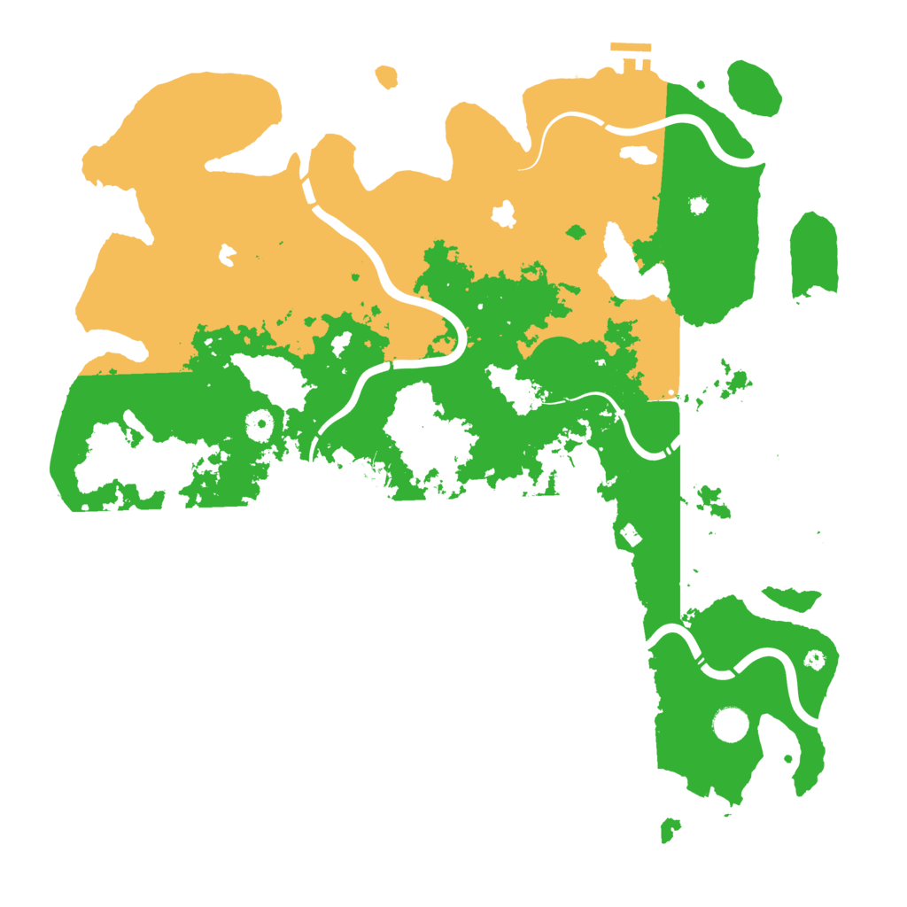 Biome Rust Map: Procedural Map, Size: 4500, Seed: 868812585