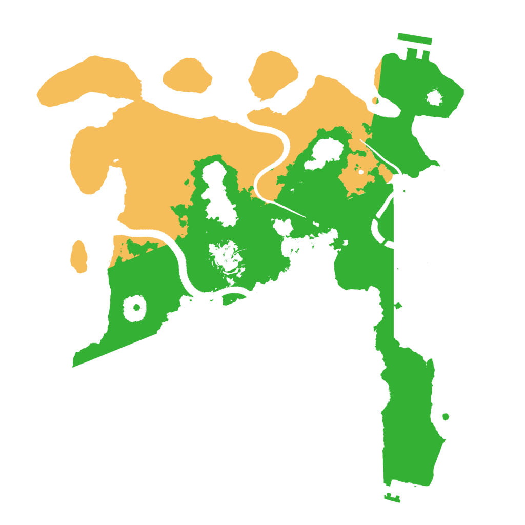 Biome Rust Map: Procedural Map, Size: 3100, Seed: 81672093