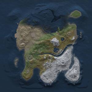Thumbnail Rust Map: Procedural Map, Size: 2500, Seed: 524070630, 7 Monuments
