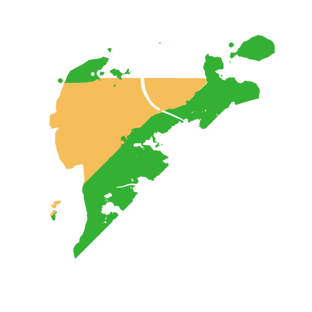 Biome Rust Map: Procedural Map, Size: 2500, Seed: 524070630