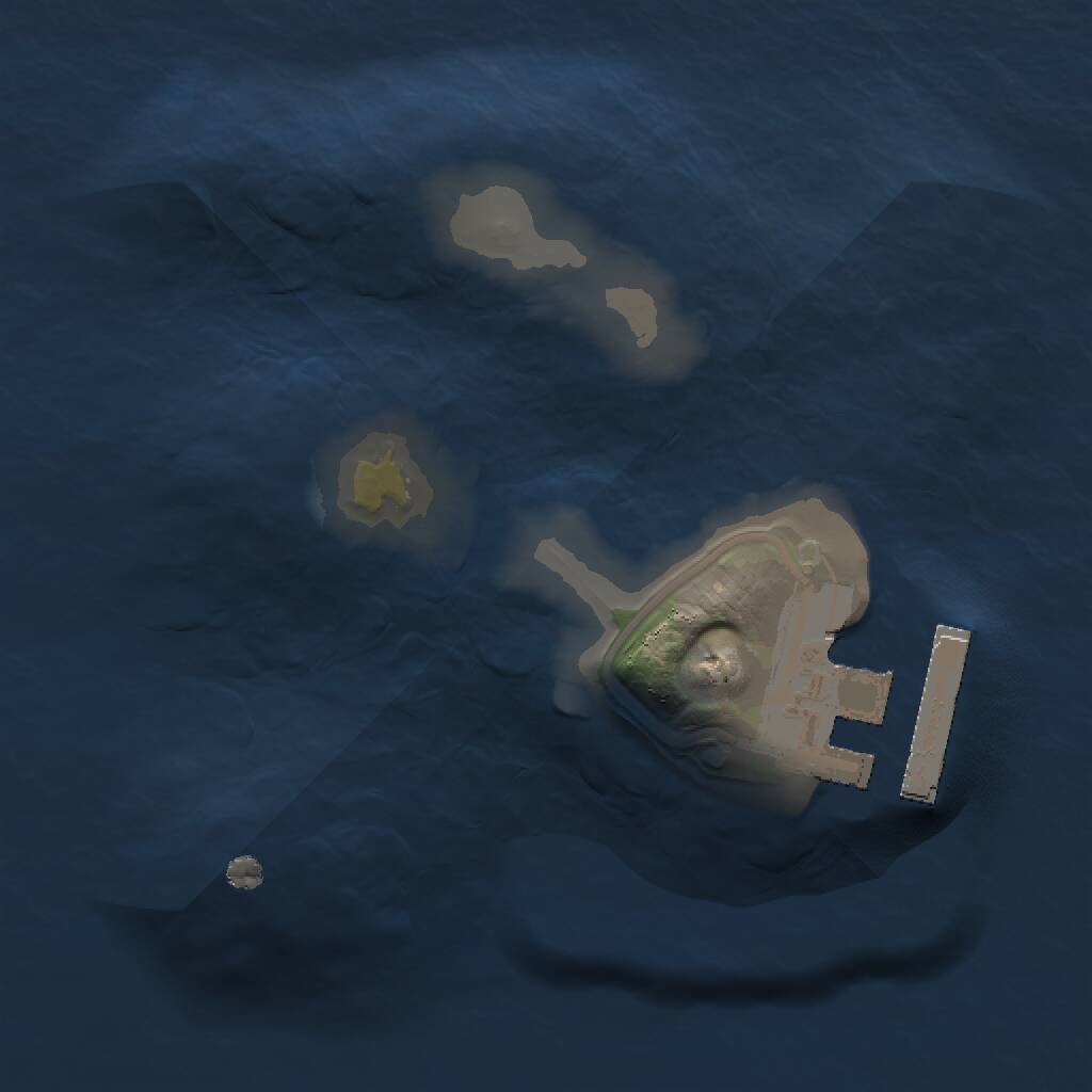 Rust Map: Procedural Map, Size: 1250, Seed: 545877, 2 Monuments