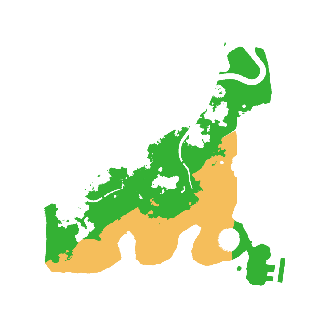 Biome Rust Map: Procedural Map, Size: 2600, Seed: 420420