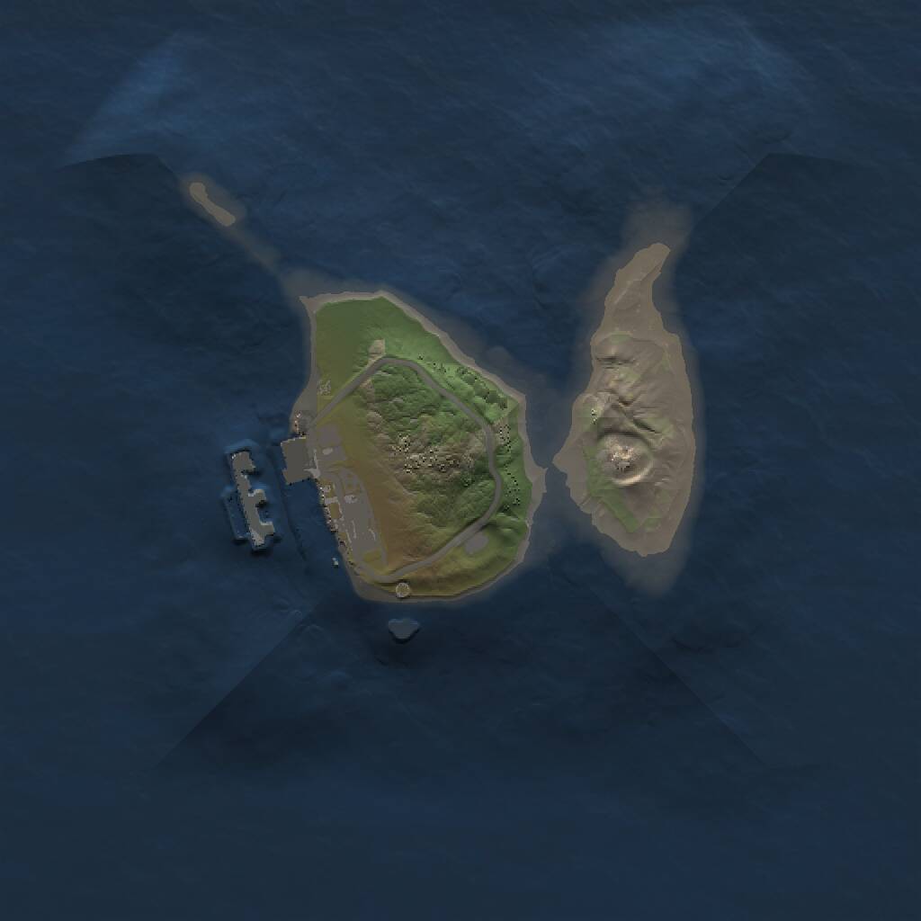 Rust Map: Procedural Map, Size: 1500, Seed: 1376694731, 2 Monuments