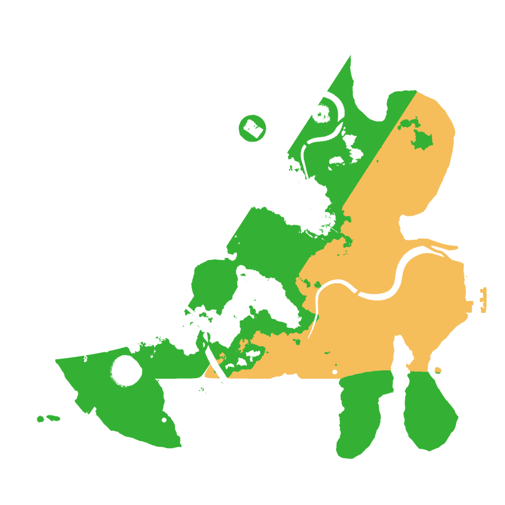 Biome Rust Map: Procedural Map, Size: 3000, Seed: 125222