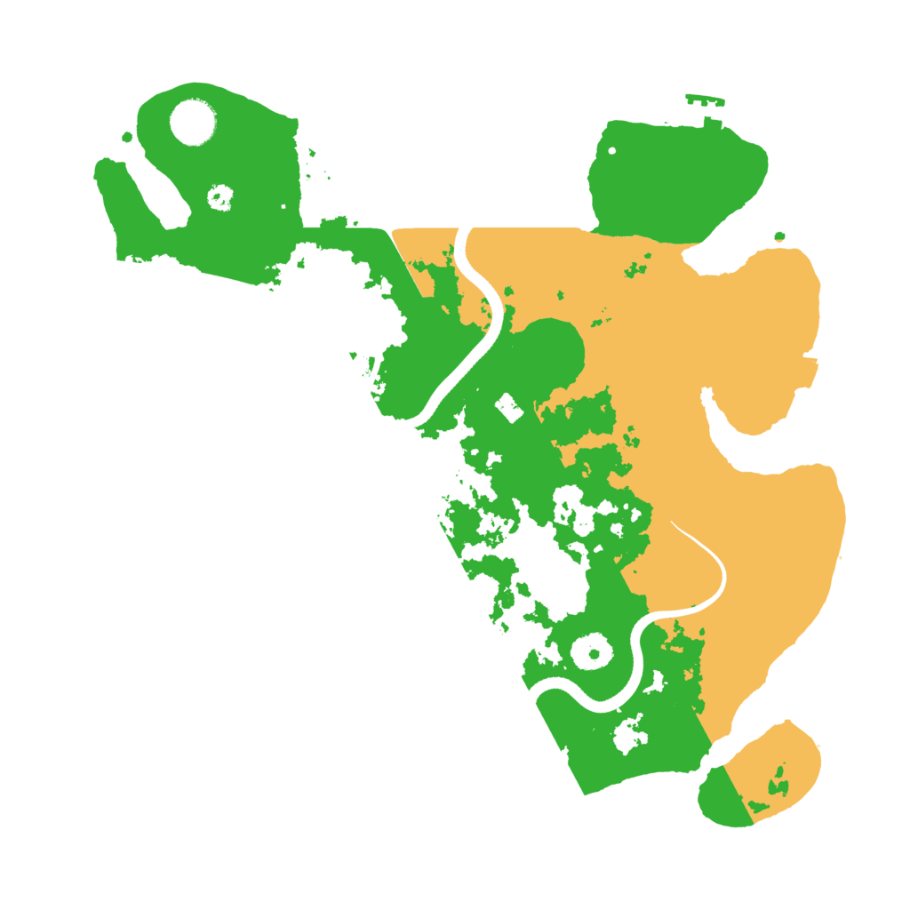 Biome Rust Map: Procedural Map, Size: 3500, Seed: 4674