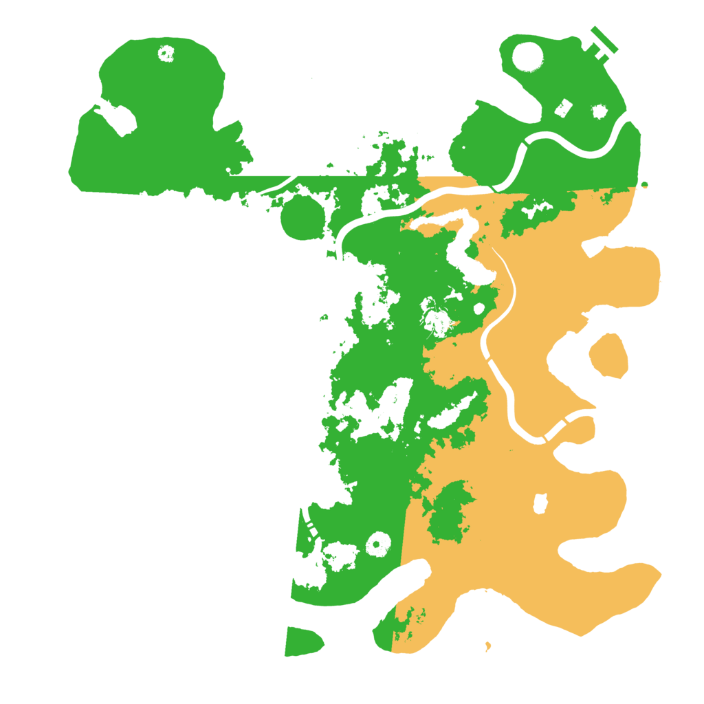 Biome Rust Map: Procedural Map, Size: 4250, Seed: 1117149103