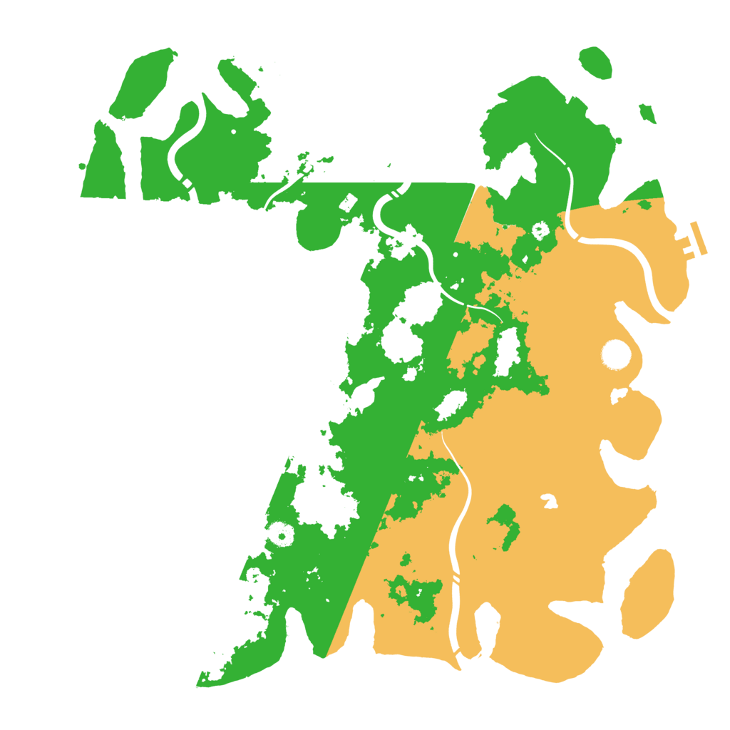 Biome Rust Map: Procedural Map, Size: 4320, Seed: 12345
