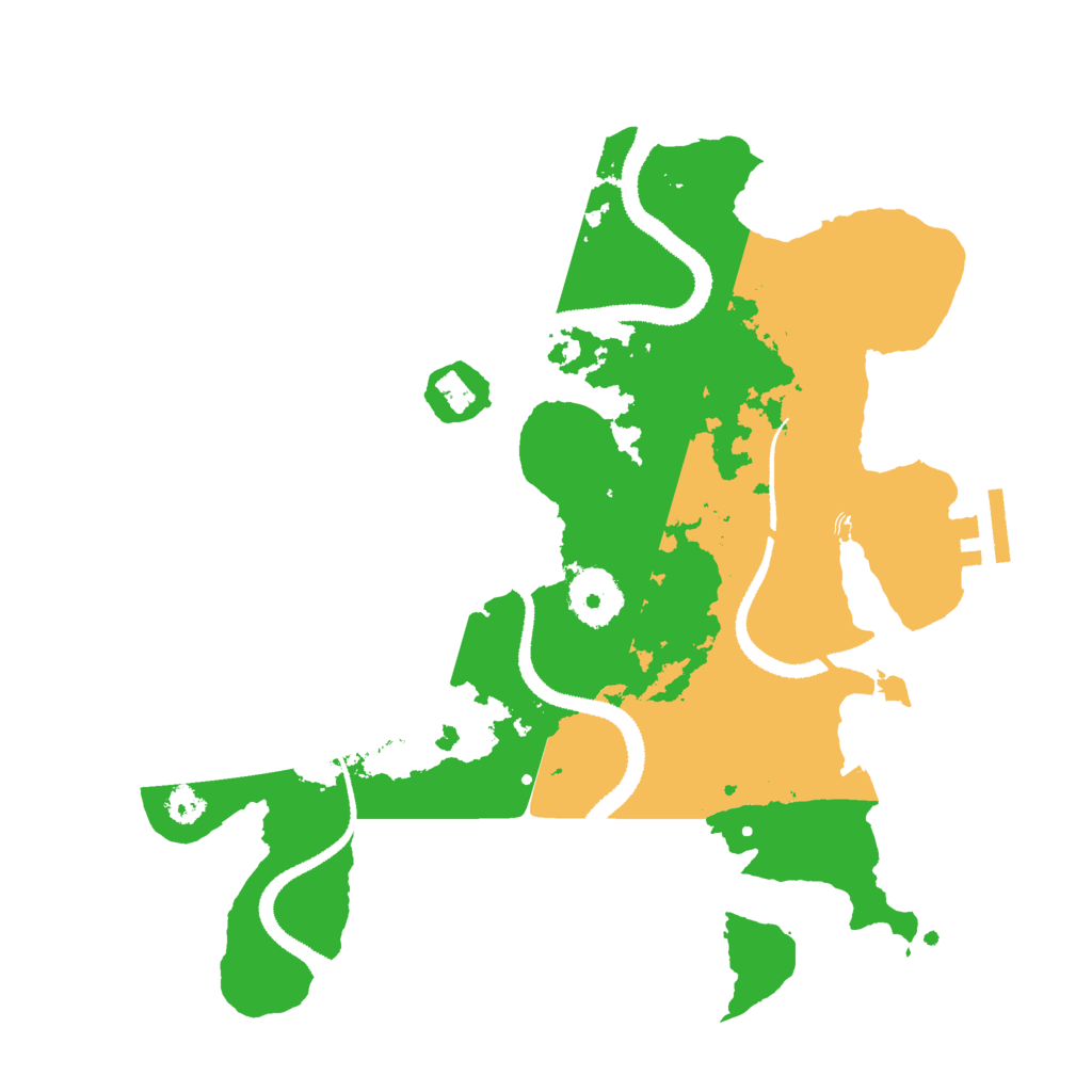 Biome Rust Map: Procedural Map, Size: 3000, Seed: 451000038