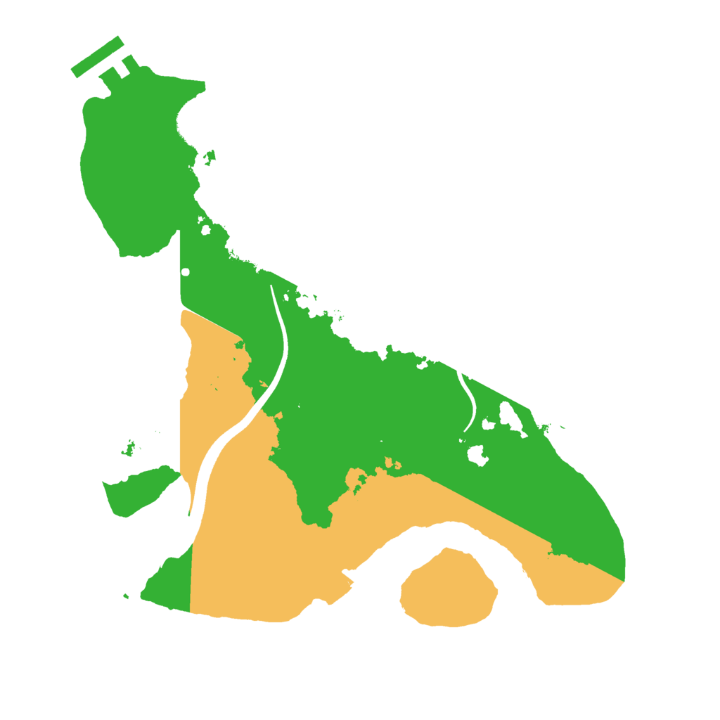 Biome Rust Map: Procedural Map, Size: 2500, Seed: 330038613