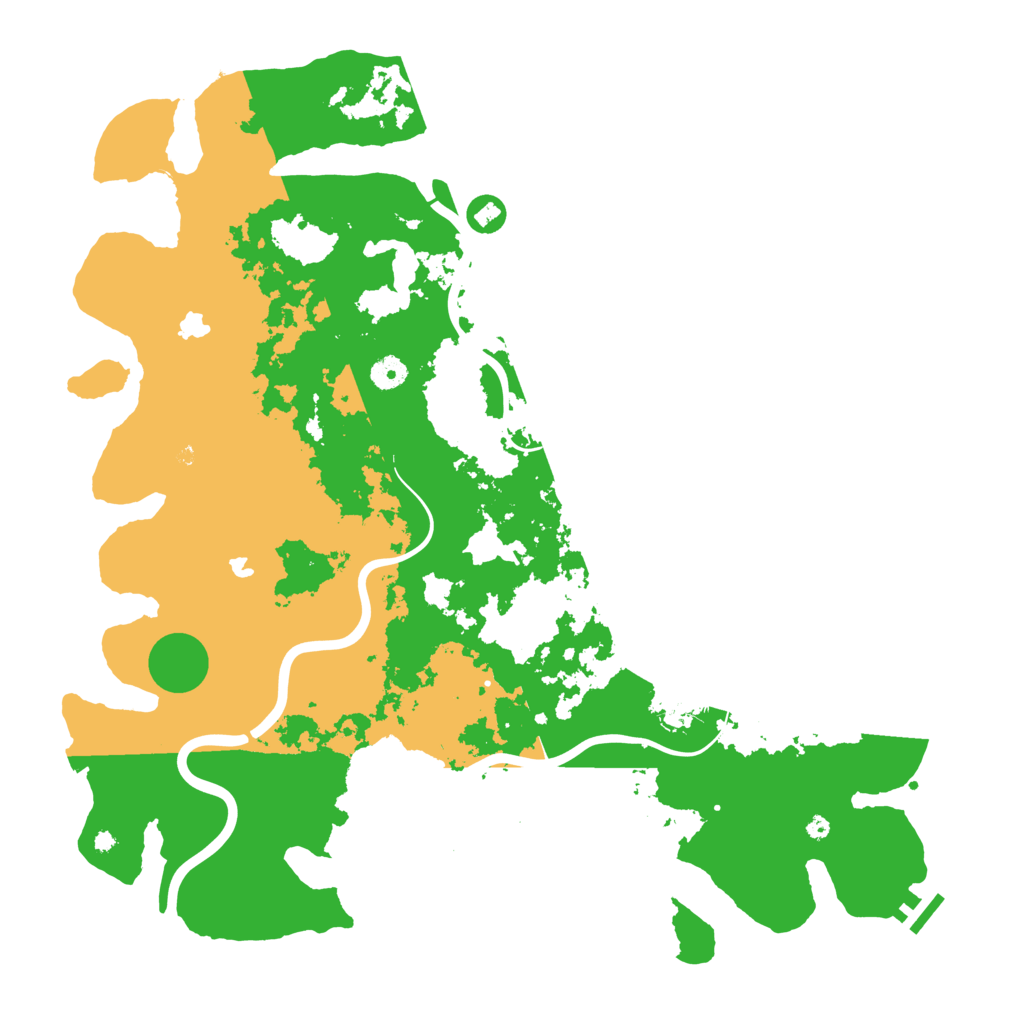 Biome Rust Map: Procedural Map, Size: 4500, Seed: 845799803