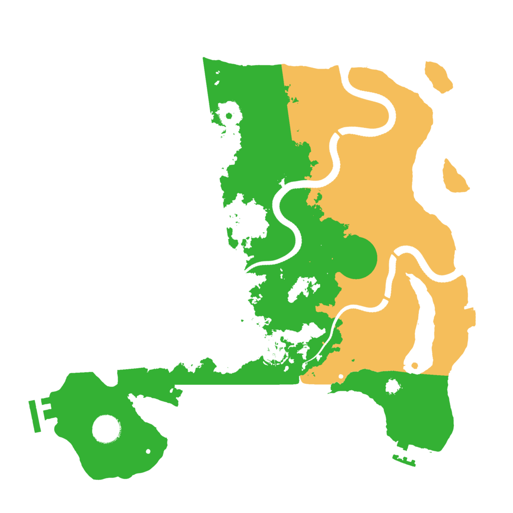 Biome Rust Map: Procedural Map, Size: 3200, Seed: 1768645840
