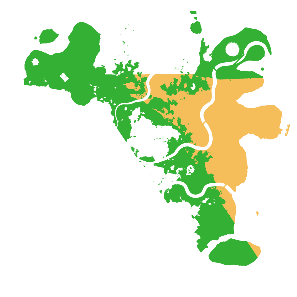 Biome Rust Map: Procedural Map, Size: 3800, Seed: 321893886