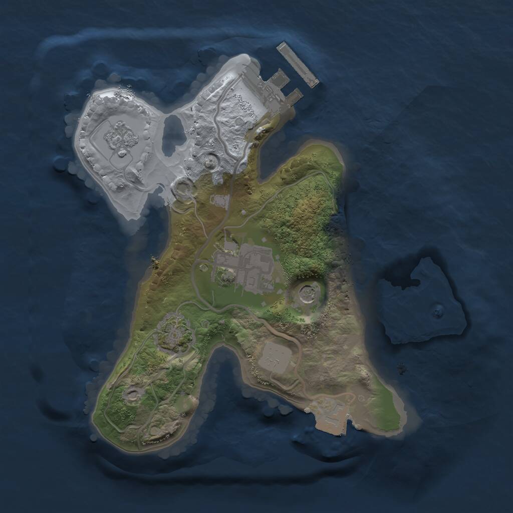 Rust Map: Procedural Map, Size: 1910, Seed: 4231439, 6 Monuments